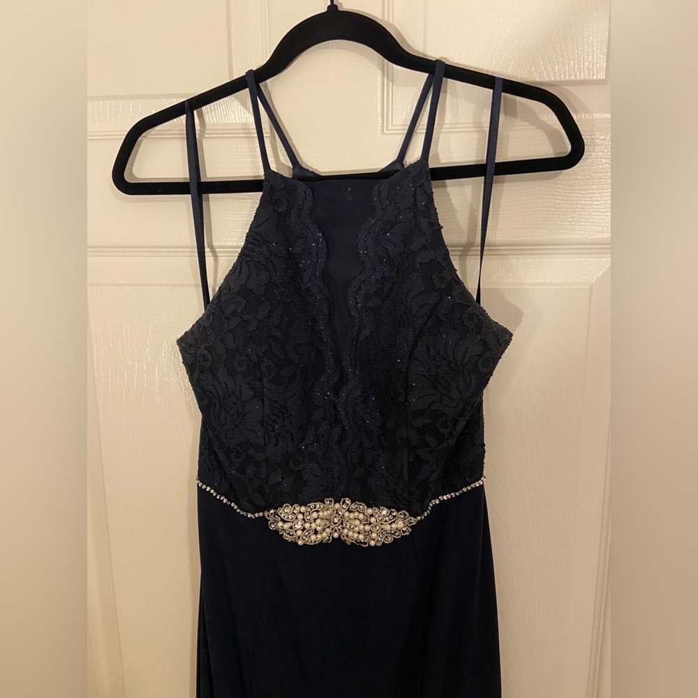 Navy blue maxi dress